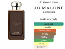 Load image into Gallery viewer, Vetiver & Golden Vanilla by Jo Malone type