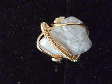 Load image into Gallery viewer, White Howlite Ring