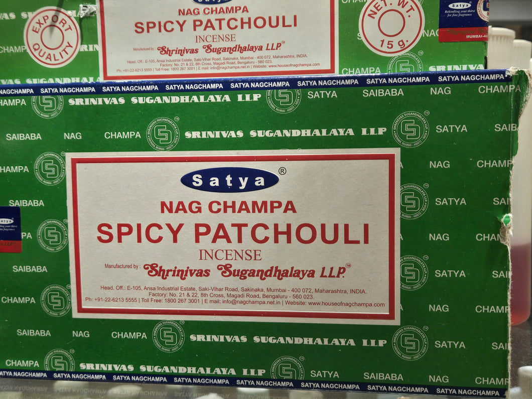 Satya Sai Baba Spicy Patchouli  Incense