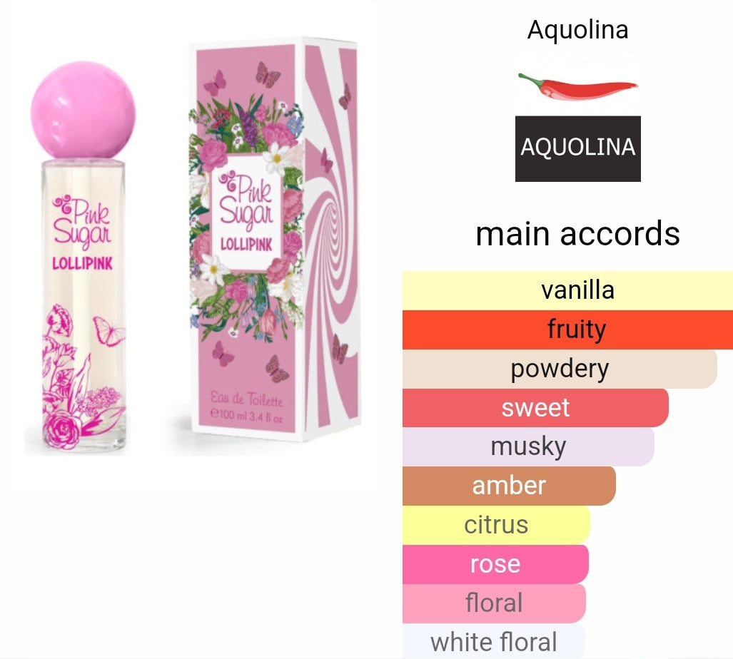 PINK SUGAR LOLLIPINK AQUOLINA type