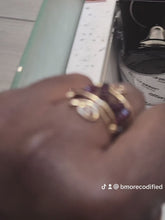 Load and play video in Gallery viewer, Stacked Crystal Ring
