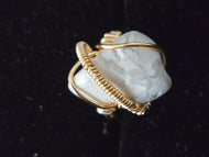 White Howlite Ring
