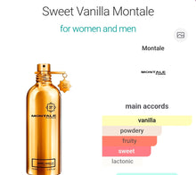 Load image into Gallery viewer, Sweet Vanilla by Montvale type

