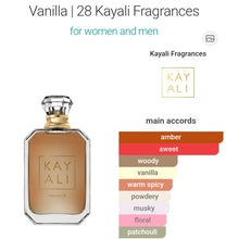 Load image into Gallery viewer, Vanilla | 28 KAYALI type
